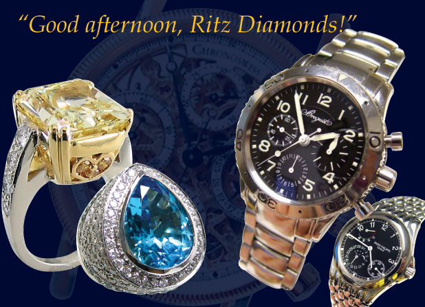 Ritz Diamonds Inc., Watches, Used watches, Fine Jewelry, Antique Jewelry, Signed Pieces Jewelry, Rings, Bracelets, Necklaces, Pendants